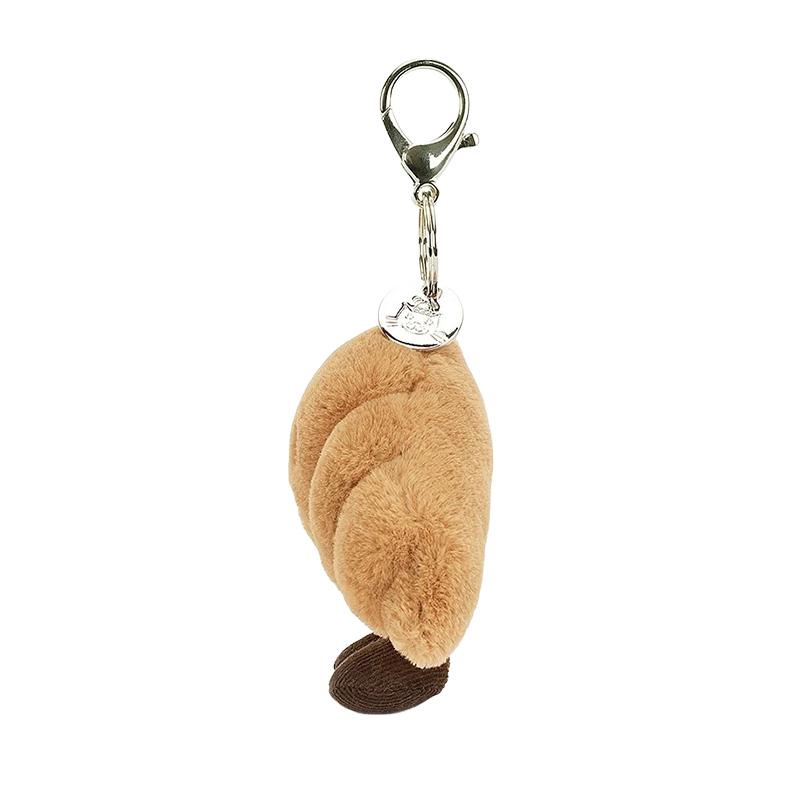 JELLYCAT Fun Food Croissant Ornament Doll Plush Pendant 8cm High