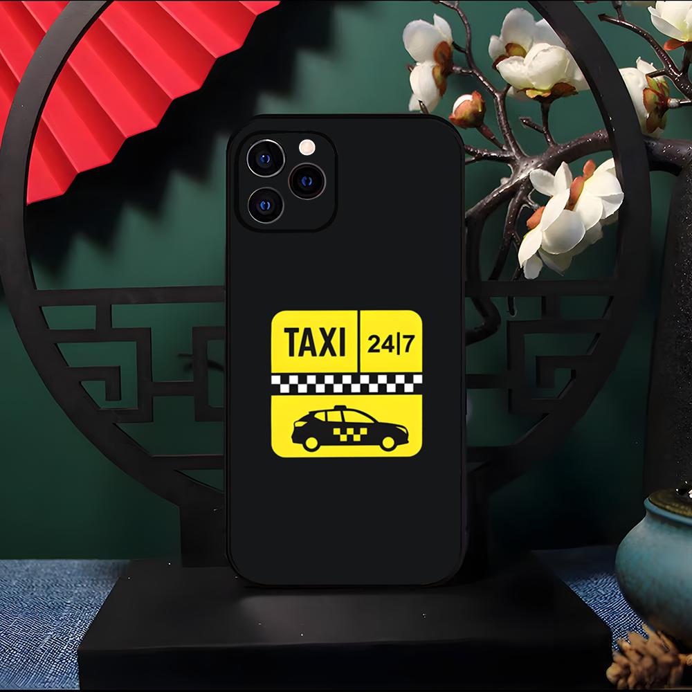 NYC Yellow Taxi Phone Case For IPhone 17 Pro Max 16 15 14 Pro Max 13 11 Air Plus Silicone Cover