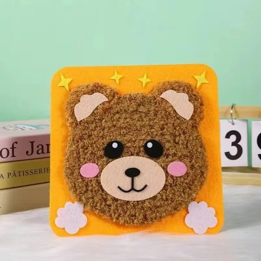 Zestaw do malowania igłą i nitką, haftu DIY, lalek, pluszowych zwierzątek, zestaw do rękodzieła DIY, zwierzątka z kreskówek, zestaw do szycia z filcu