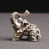 Fu Character Zinc Zinc Alloy Elephant Wealth Texts Elephant Miniatures Lucky   Desktop
