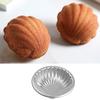6pcs Easy To Demold Shell Baking Mold Corrosion Resistant Cake Baking Pan Pudding Mold  Jelly