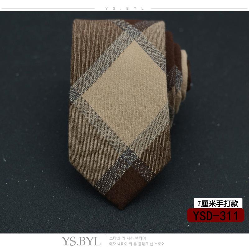 

6 см клетчатый галстук для девочек с узором в стиле ретро в полоску из хлопка в повседневном стиле для мальчиков узкая версия