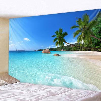 Tapiz de Playa Tropical Nórdica Mandala Colgante de Pared Decoración de Dormitorio Hippie Tapiz Psicodélico Tapiz Bohemio, 6 tamaños