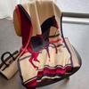 Vintage Horse Print Imitation Cashmere Short Beard Fringed Jacquard Air Conditioner Shawl Thickened Warm Decorative Scarf Scarf Women