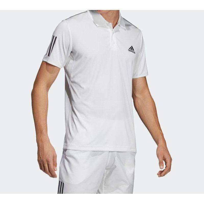 Adidas 3 Stripes Polo Shirt Men's White DU0849