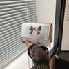 Stylish Korean Fashion Pu Leather Crossbody Bag Trendy Butterfly Flap Bag For Women