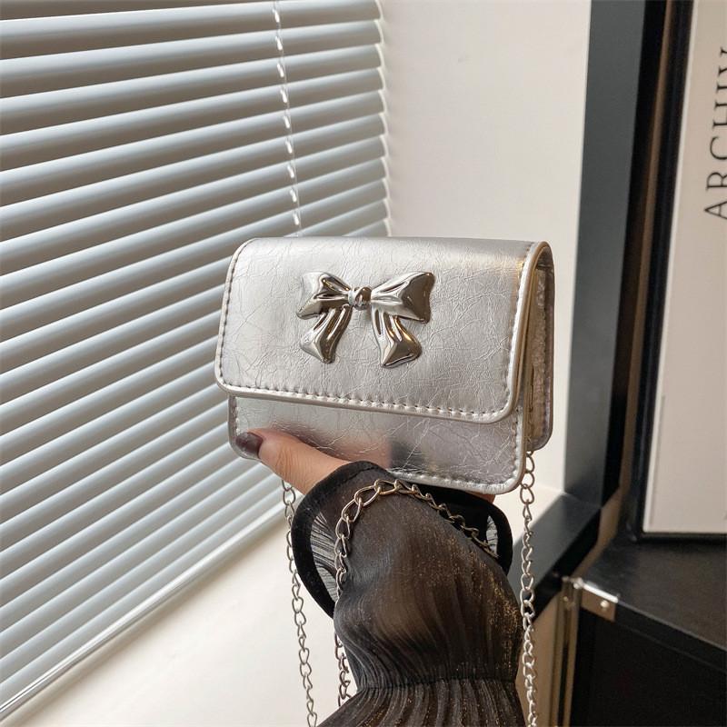 Stylish Korean Fashion Pu Leather Crossbody Bag Trendy Butterfly Flap Bag For Women