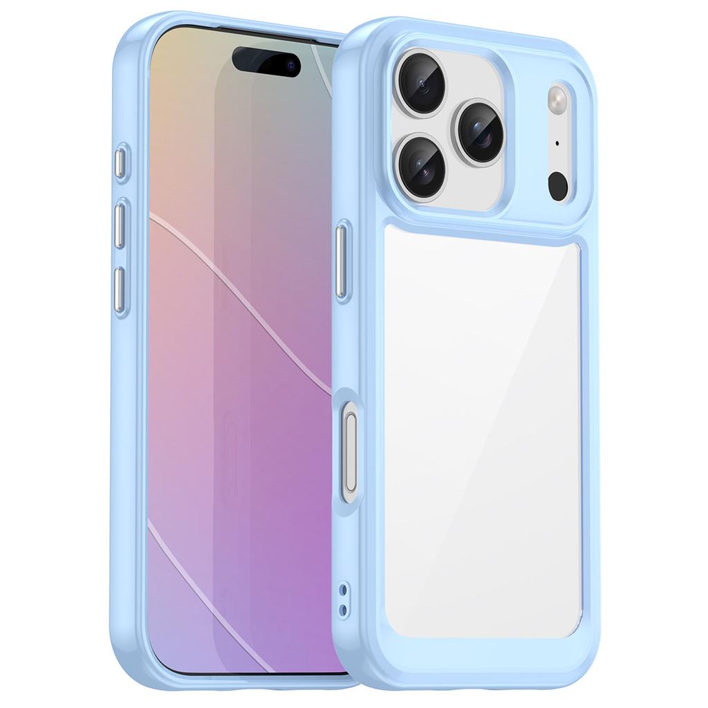 For iPhone 17 Pro Case TPU+Acrylic Protective Clear Phone Cover