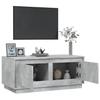 Coffee Table Concrete Grey 102x50x44 cm Wood Based Material
