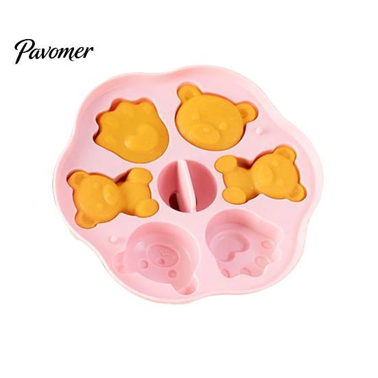 Silicone Molds for Baking Bear Cake Mold, Steamer Safe Food Pan Kids, Non Stick Reusable Heatproof Muffin Pudding Jelly Maker, Kitchen Supplies