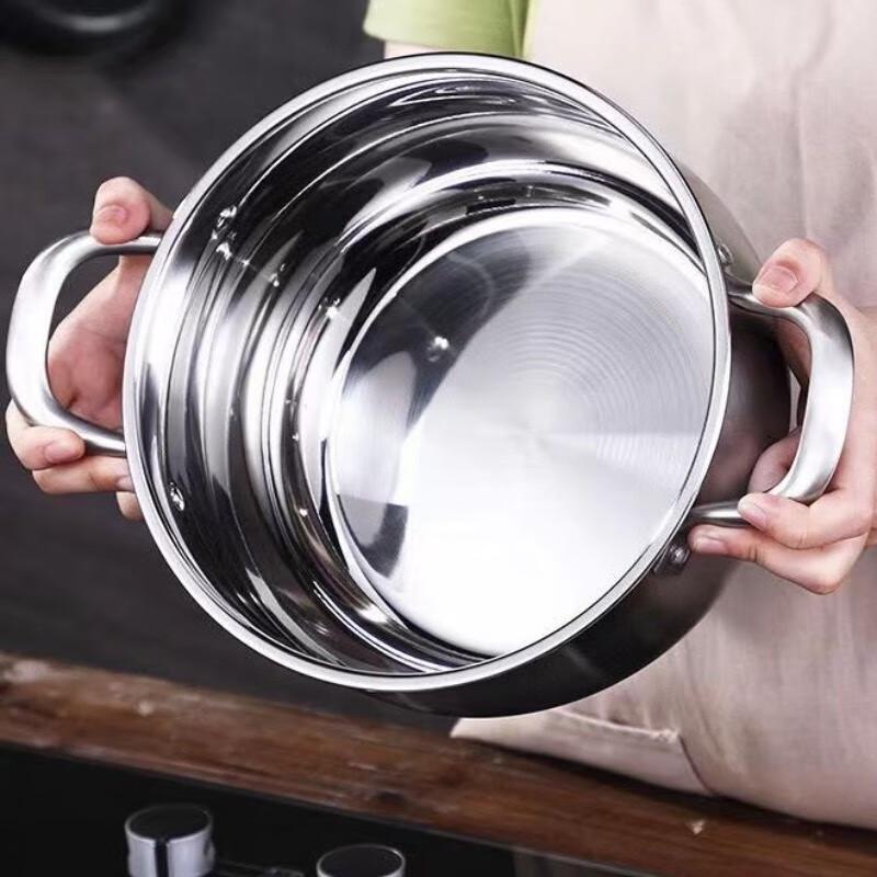 Shangheng 304 Stainless Steel Drum-shaped Soup Pot