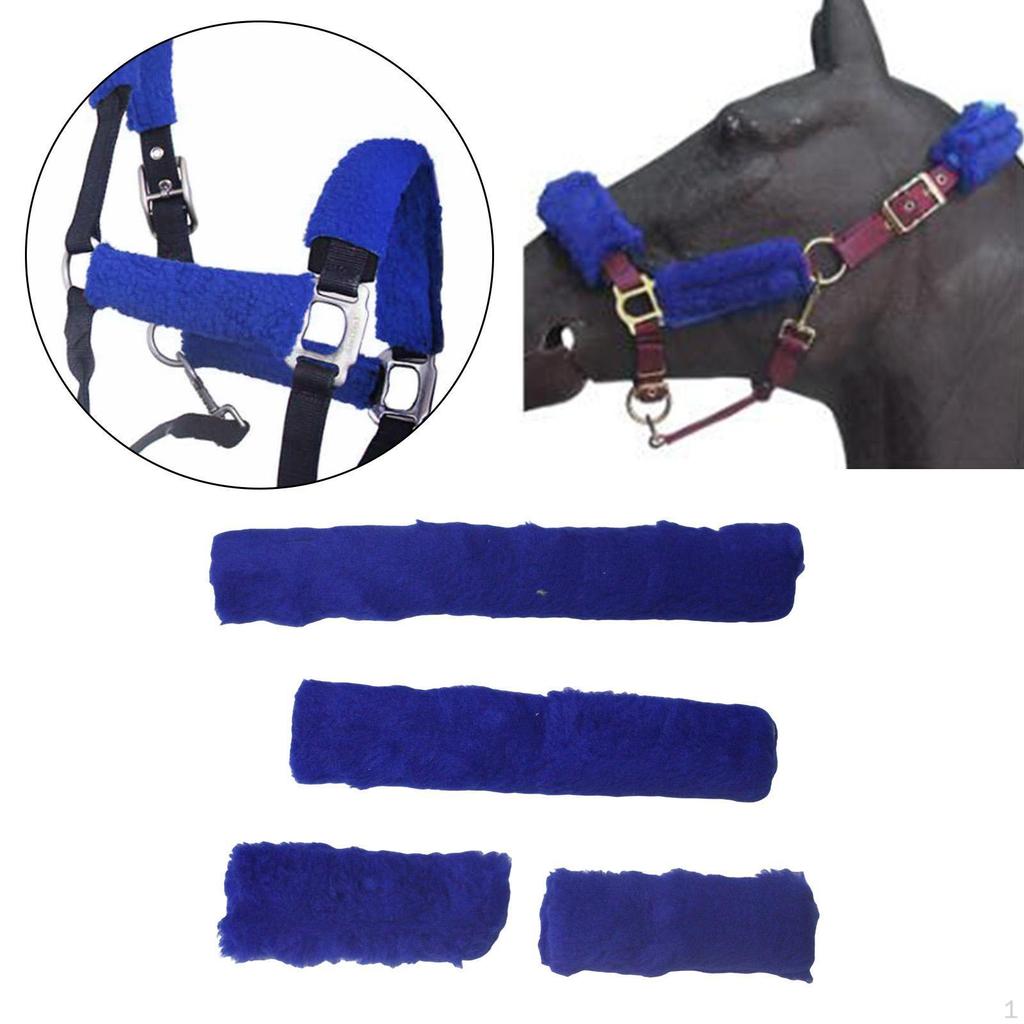4 Pieces Horses Halter Covers Horse Gear Versatile Wraps Comfort