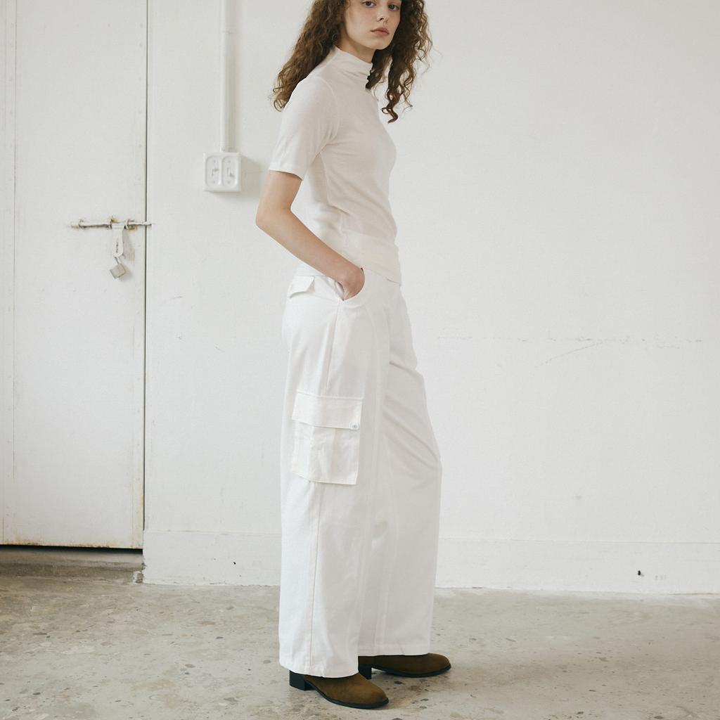 NOEUD Peach Cargo Pants (Ivory)