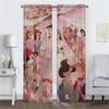 Crayons Shins Chans Curtains Child Room Living Curtain Home Interior Camera Shades Partition Tulle Bedroom Made Of Polyester Washable Area Ready