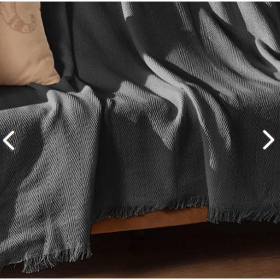 Merlin Sofa Cover 170x200 Cm/dark Color, Washable, Cotton