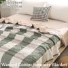 Washed Cotton Summer Blanket Bed Sofa Air Condition Comforter Breathable Soft Air Conditioning Quilt Lightweight Cooled Blanket