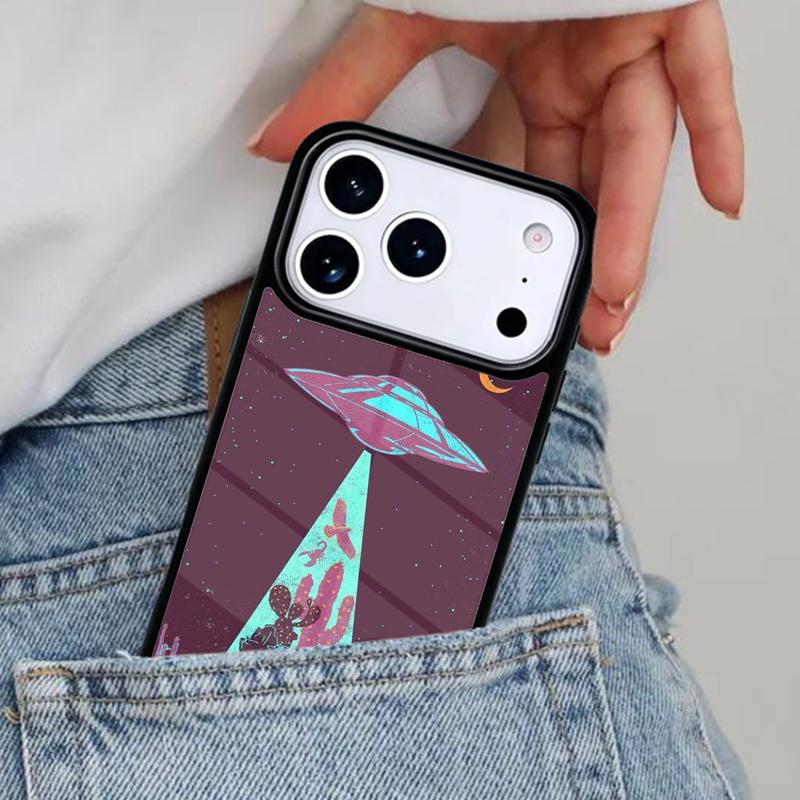 Aesthetics Alien Space Vaporwave Phone Case for iPhone 16e 15 14 13 12 17 Pro Max Plus Air 17pro Cover Coque