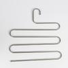 New 5 Layers Stainless Steel Trousers Hanger Pants Clothes Holder Rack S Shape