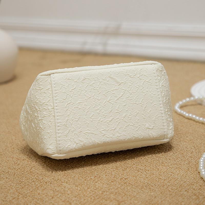 Perlentasche Sommer tragbar Muscheltasche Minitasche Umhängetasche mit Kette Perlen-Umhängetasche Damen