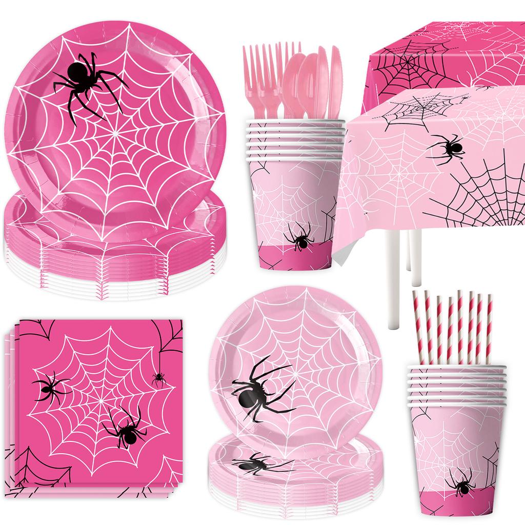 Spider-Man Halloween Party Supplies Birthday Decorations Party Arrangements Paper Plates Paper Cups Tablecloths Paper Towels