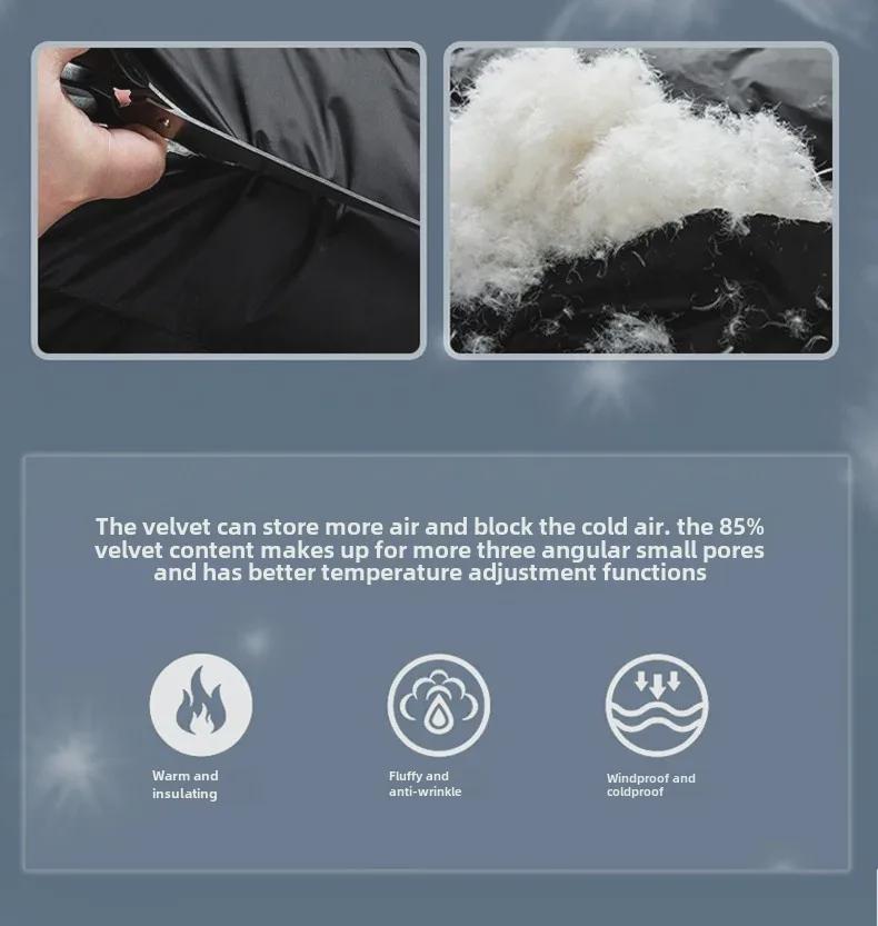 Men's Down Jacket 2023: High-Quality 90% White Duck Down, Short and Trendy, Sizes L-9XL.