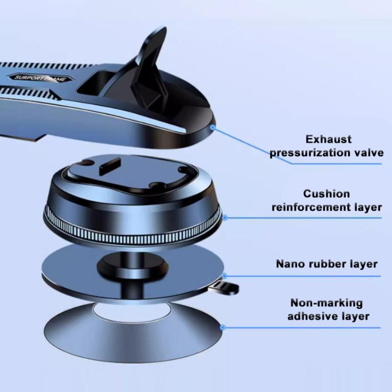 SEAMETAL Car Mobile Phone Holder Dashboard Mount with Automatic Lock and Suction Cup