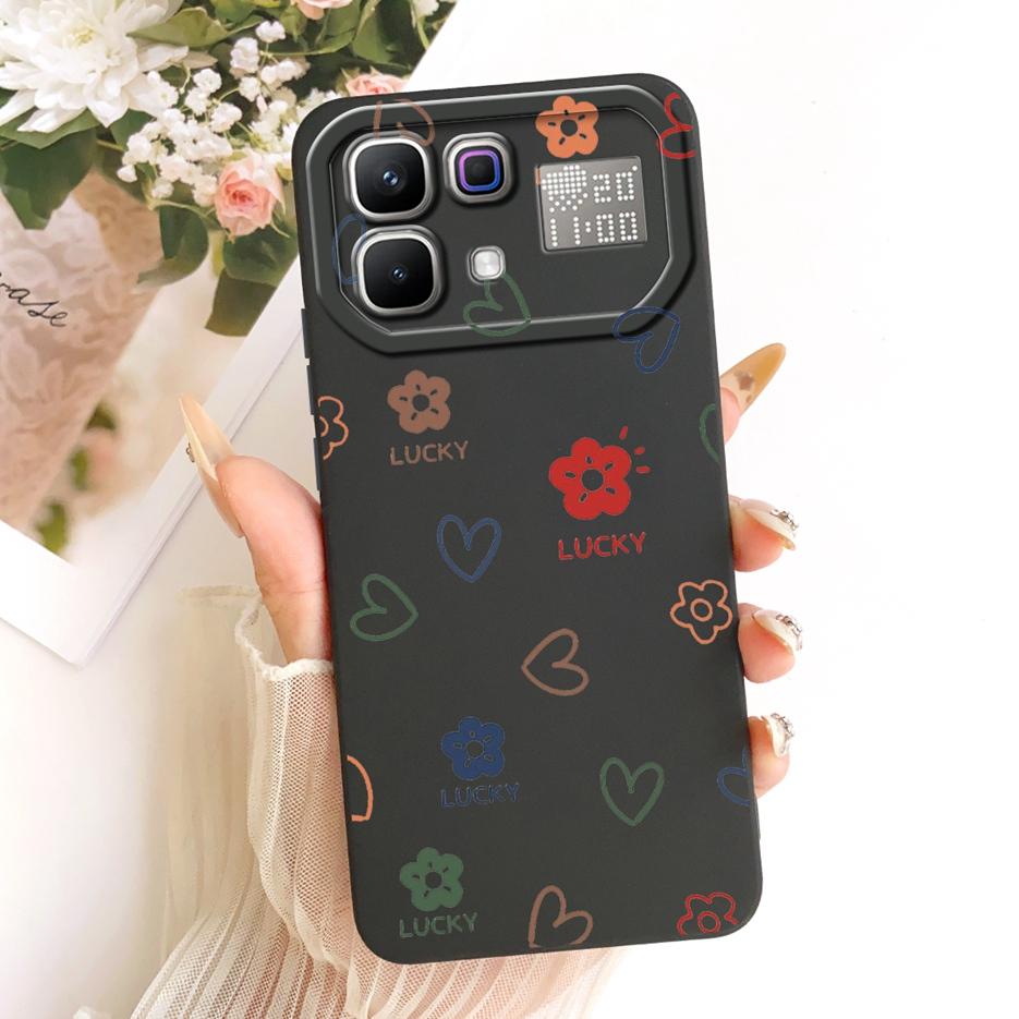 

For Infinix Note 60 Pro Case X6878 Pretty Girl Flower Painted Cover Soft Silicone Case For Infinix Note 60 Ultra Note60 Pro Bags Infinix Note 60 Pro