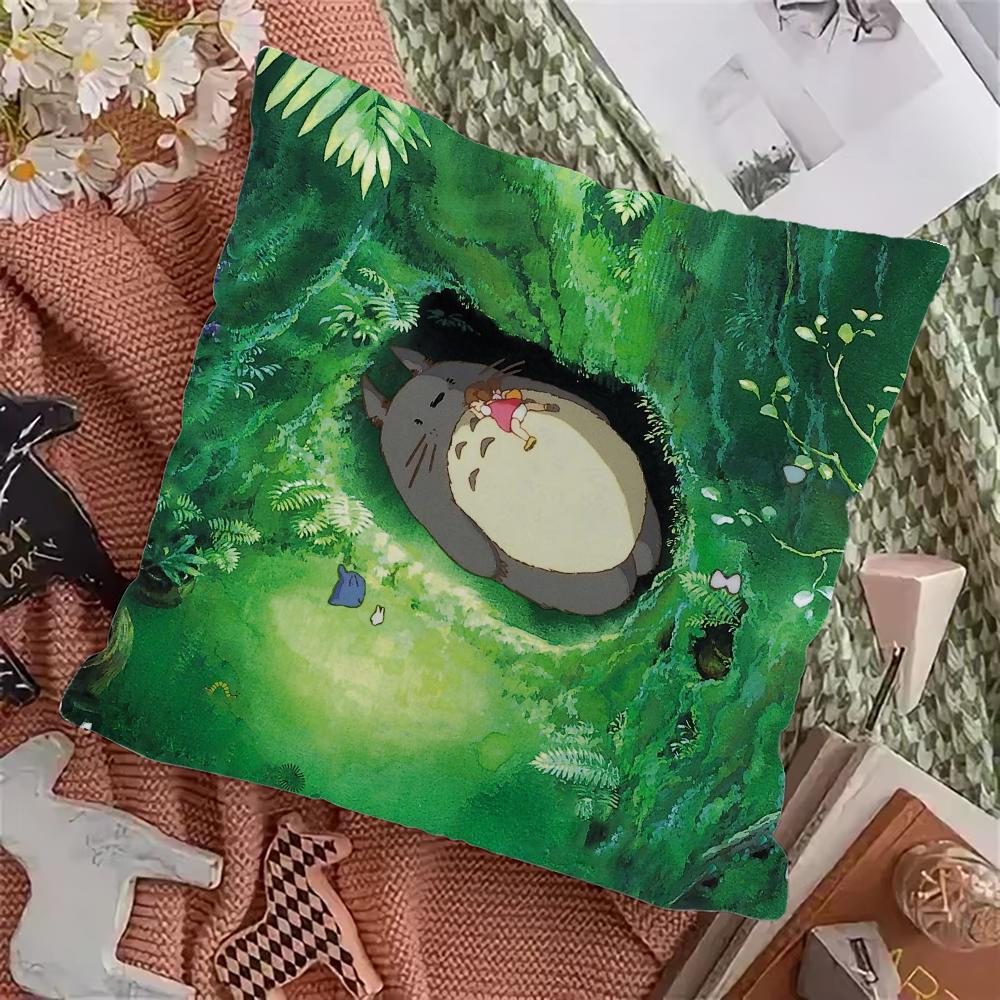 T-TOTOROS Cute  Pillow Case Pillowcase Home Sofa Cushions Car Cushions Pillowcover Office Pillowshell Pillow