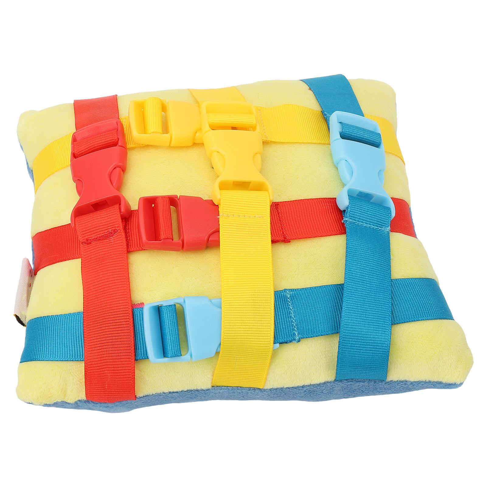 

Подушка с сенсорной пряжкой для развития мелкой моторики, снятия тревожности, занятий с деменцией, подушка для аутистов