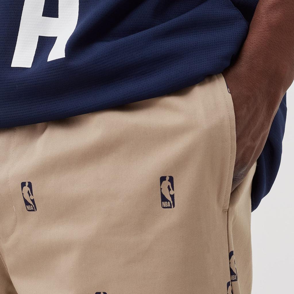 Nike Team 31 Courtside Allover Logo Elastic Waist Sport Casual Pants Men Bottoms Khaki DC0890-247