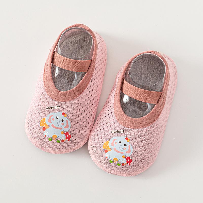 Boys and Girls Baby Floor Socks Children's Mesh Breathable Cartoon Baby Shoes Socks Shade Indoor Shoes for Toddlers