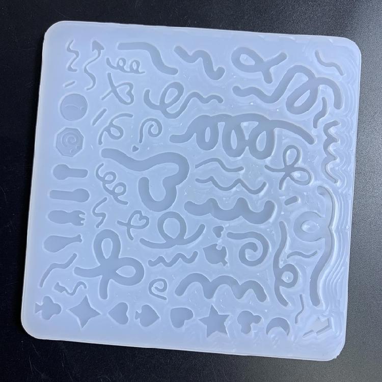 Quicksand Resin Art Mold Crystal Silicone Mold Epoxy Resin Keychain Pendant Mold