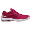 Mizuno Wave Lightning Z6 Slip Resistant Abrasion Resistant Low top Volleyball Shoes Unisex Rose Red V1GC200064