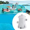 Pompe de Filtration pour Piscine 330 GPH Pompe à Eau Électrique pour Piscine Gonflable Avec 2 Cartouches de Filtre pour Piscine Pompes de Piscine Hors Sol Petite Pompe de Filtration pour Piscine