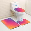 Creative Door Mat Bathroom Toilet Three-Piece Floor Mat Bedroom Living Room Sand Carpet
