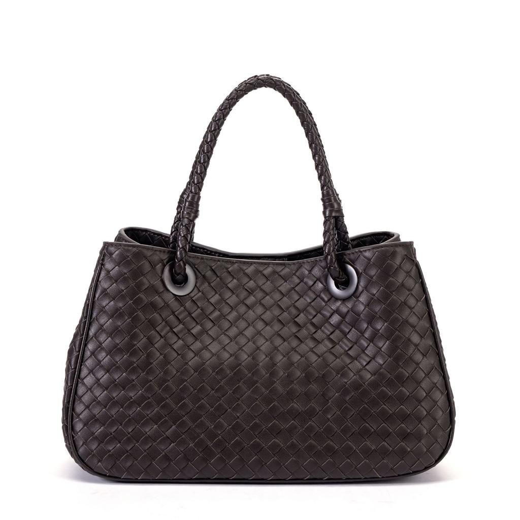 Modna damska torba 2026 nowa pleciona damska torba skóra owcza pierwszej jakości ręcznie pleciona torba wielokomorowa pleciona