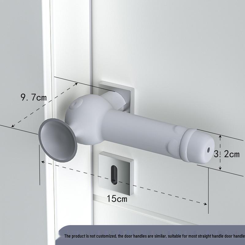Silicone Cat Paw Door Handle Cover: Mute, Anti-Collision, and Protective