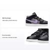 Air 1 Mid ALT SE PS Hahnentritt Kinder-Sneaker Schwarz Weiß Metallic-Silber DO2493-015