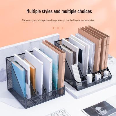 Metal Desktop File and Book Organizer