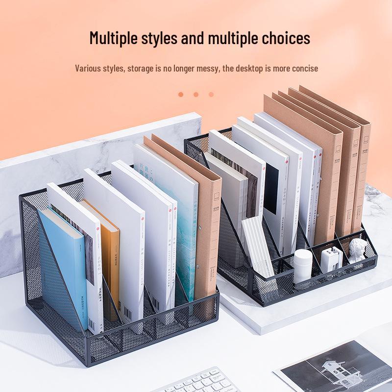 Metal Desktop File and Book Organizer