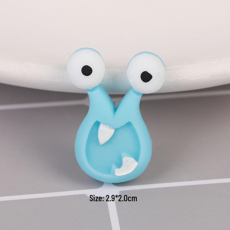 Handmade Cartoon Monster Resin Phone Case, Hair Clip & Hair Tie Accessories