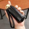 Retro taštička na klíče na zip Mini na opasek Unisex Taška na uložení klíčů od auta Jednoduchá a módní Malá taška