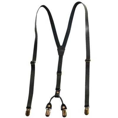 Old Fashion PU Suspenders Belt With 4 Strong Metal Clasp and Y Shape Design For Men Women And Teens Formal Occasion