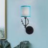 E14 Wall Lamp Cloth Iron Art Electroplating Wall Light for Home Hotel Bedroom Bedside Night Lights Christmas Antler Lamp