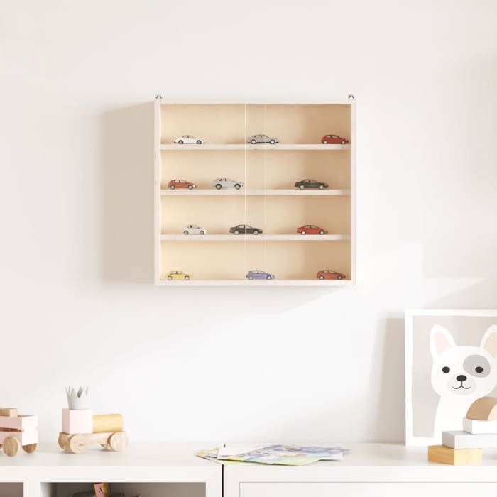 VidaXL Wooden Collection Display Case with Doors 40x8.5x37cm 4017385