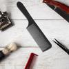 6Pcs Professional Barber Comb Curved Hair Styling Tool Black White Ergonomic Handle Flat Top Fade Haircut Comb for Men