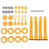 4 Set Gas Can Spout Kit Leakproof Flexible Nozzle Replacement Set for 1 2 5 10 Gal Cans