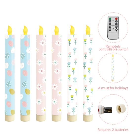 Electronic Candle Light Flameless LED Candles Battery Operated Safe Fire-Free Decorative Lights for Bedroom Living Room Wedding Party Home Decor