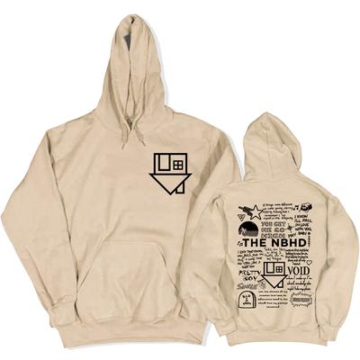 Streetwear Unisex Hip Hop Grafiniai gobtuvai The Neighborhood NBHD Grupės Spausdinimo megztiniai Vyriški ilgomis rankovėmis Žieminiai viršutiniai drabužiai