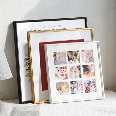 10/12-Zoll Wandmontage Fotorahmen Klares Plexiglas Aluminiumlegierung Fotohalter Zuhause